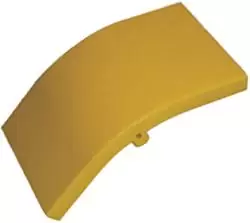 Внешний изгиб 45° оптического лотка 360 мм, желтый, LAN-OT360-EC45