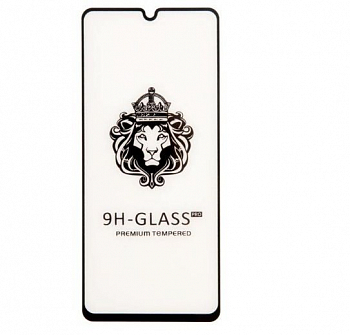 Защитное стекло 3D Full Glue для телефона Samsung A22, черное