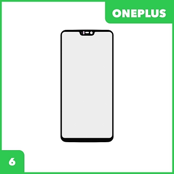 Стекло для переклейки дисплея OnePlus 6, черный
